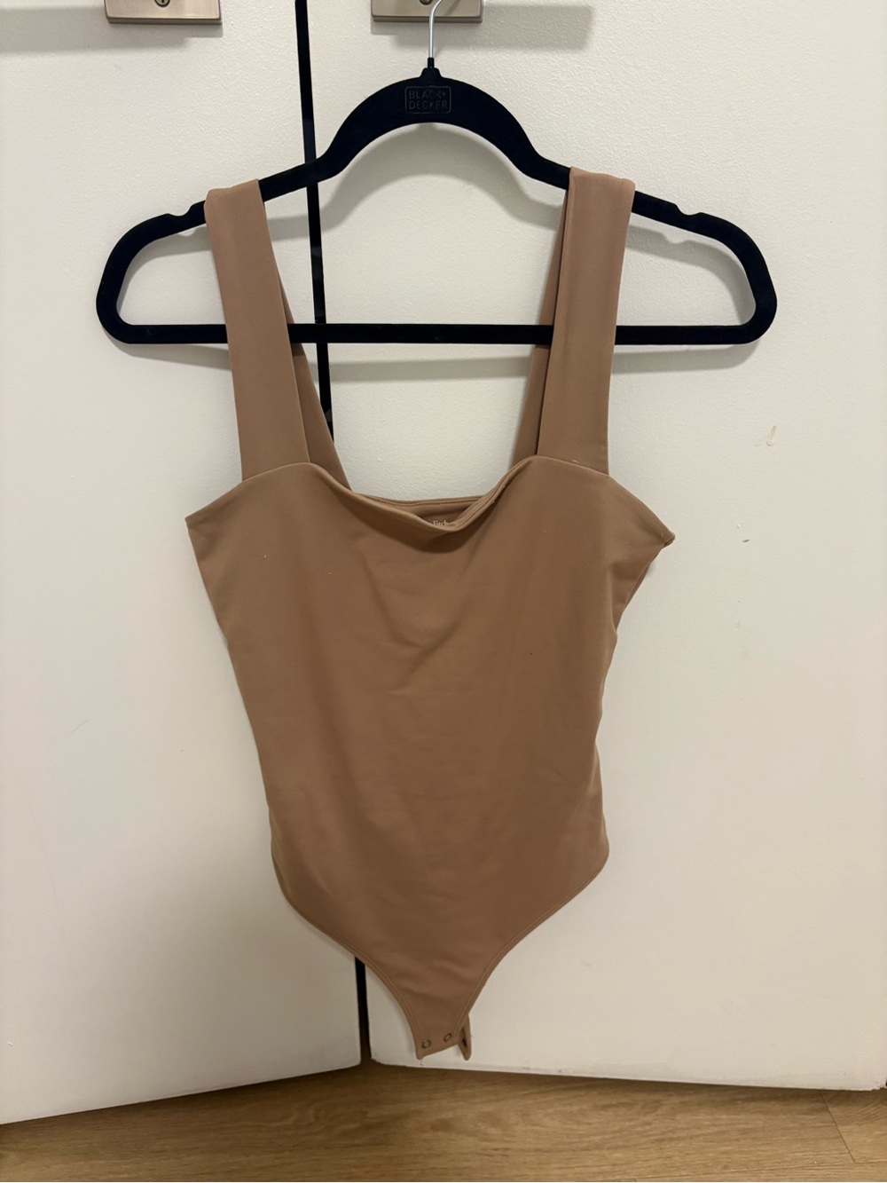 Abercrombie and Fitch Tan One-Piece Bodysuit - Neutral Stretch Fit